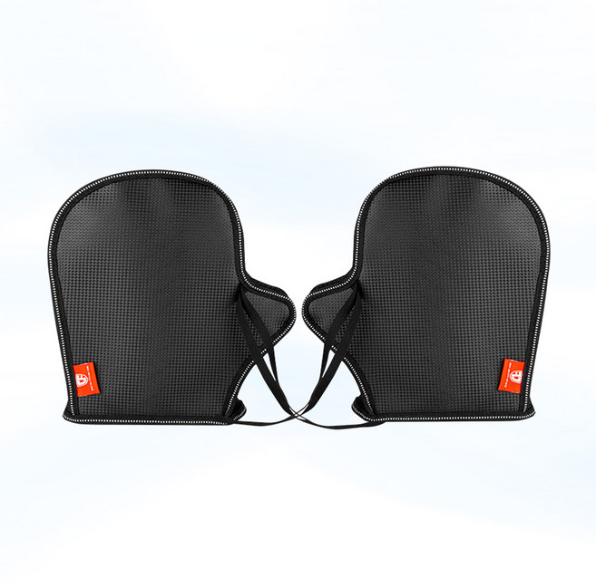 오토바이 여름용 메쉬 핸들커버 방수 햇빛차단 핸들토시, 검정, 1세트