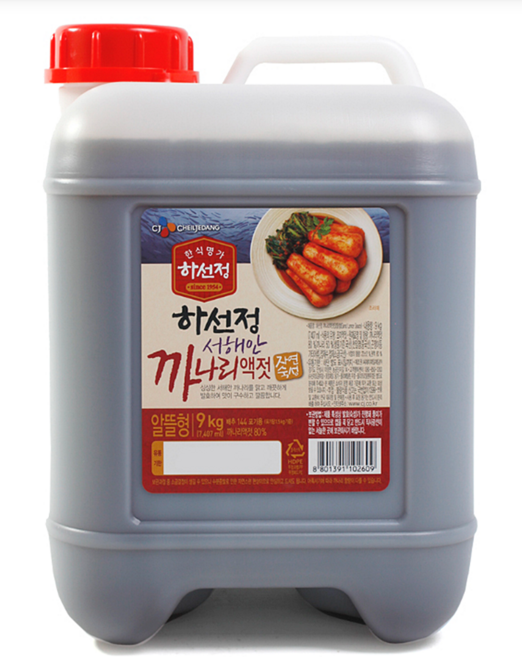 허브몰 / MY 하선정 서해안 까나리액젓 9kg 알뜰형 대용량, 1개