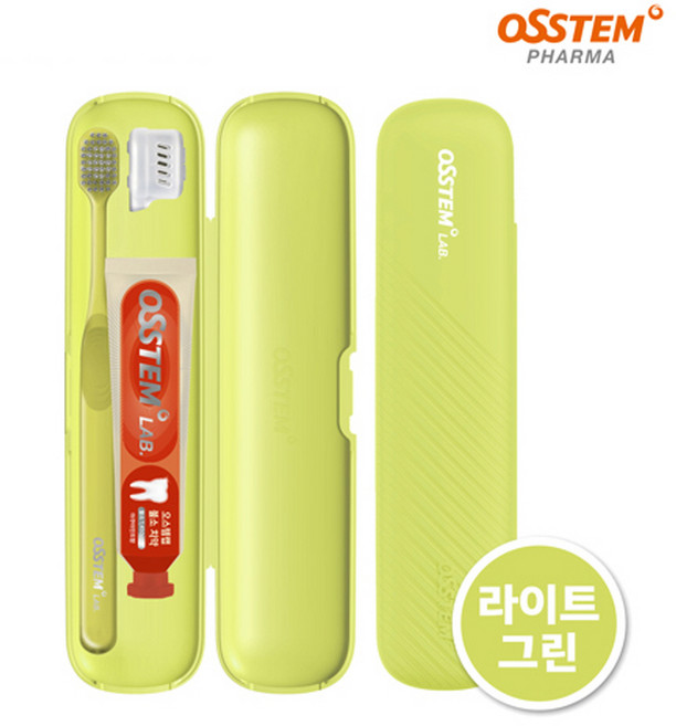 오스템 치약칫솔세트 양치키트 불소치약 1450ppm 충치케어치약 5개, 1개, 40g