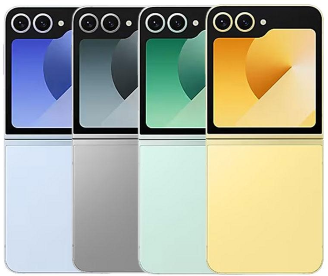 삼성 갤럭시 Z플립6 자급제 (미개통) 전시폰 새상품 2년AS 256GB, 내일도착_옐로우 / 새상품급