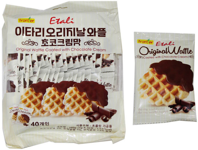 이타리 오리지날 와플 초코크림맛, 40개, 7g