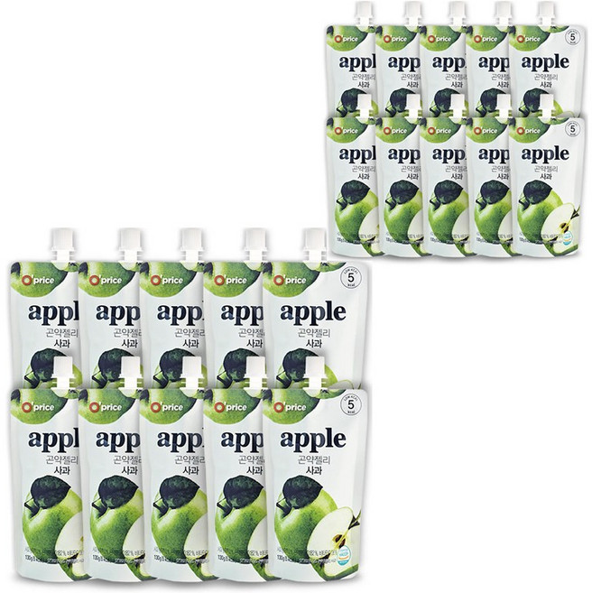 오프라이스 곤약젤리 사과, 20개, 130g