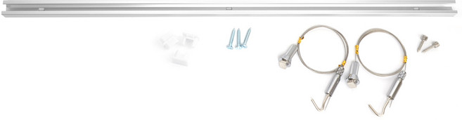 마이토우 천정용 액자걸이 프리미엄 레일 세트 1.0m, 실버, 1세트