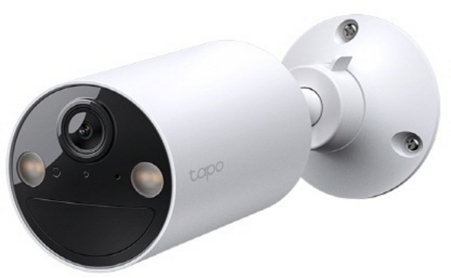 (TP-LINK) (자석 브라켓 포함) 실외용 IP 카메라 Tapo TC82 (불렛형/300만 화소/무선 현관 CCTV/배터리 탑재), 1개