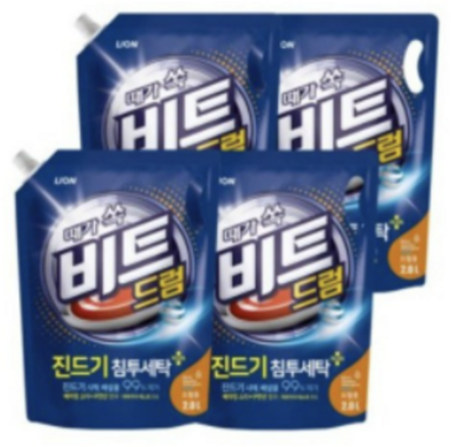 비트 드럼용 액상세제 리필, 2L, 6개