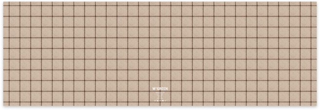 뽀송뽀송 규조토 타일 체크 주방매트, 1개, 베이지