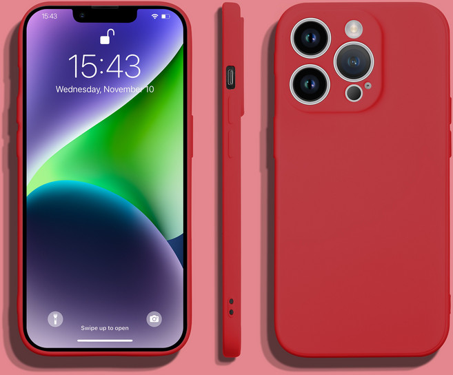 하루글림 아이폰 리퀴드 실리콘 휴대폰 케이스