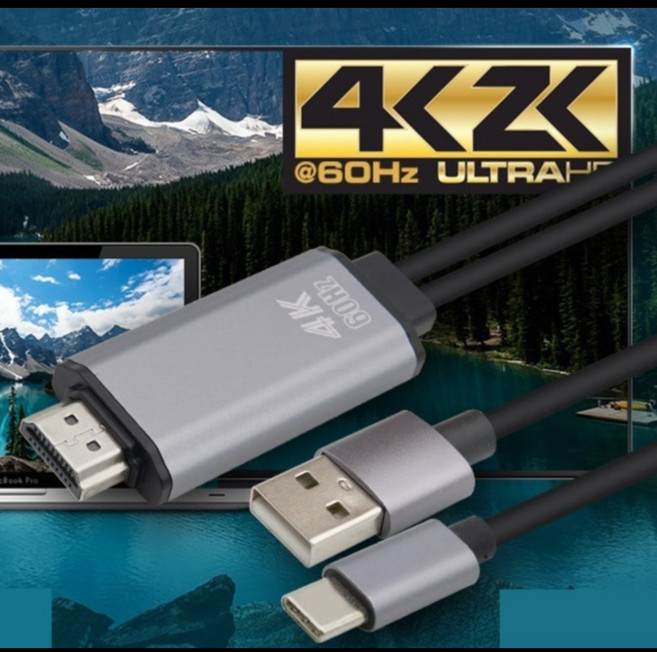차세대 기술 4K UHD USB 3.1 C타입 HDMI 케이블(3M) 선 단자 연장 CABLE 광, 1개