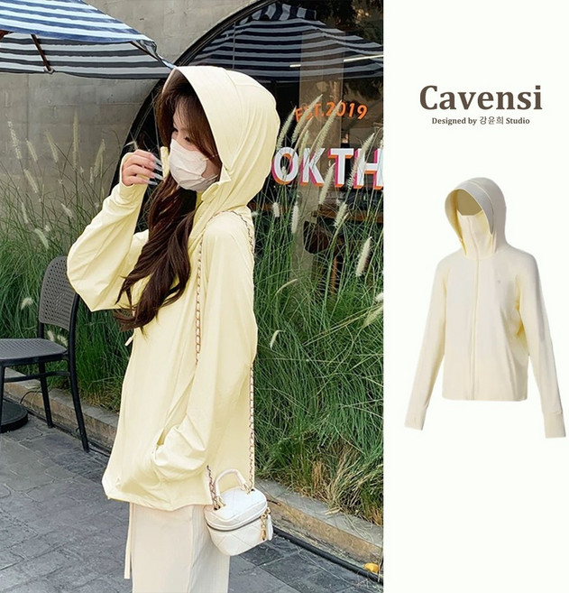 Cavensi 本原紗防曬涼感外套 UPF50 中長版 A134