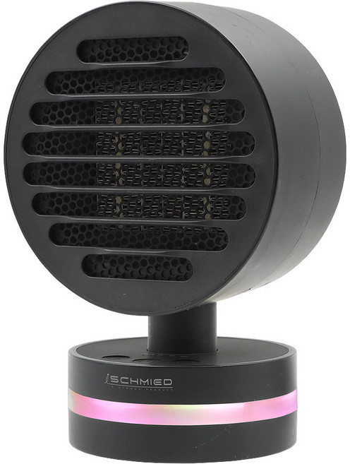 마카롱 온풍기 미니 온풍기 책상 탁상용 사무실 발난로 소형 히터 캠핑, 블랙