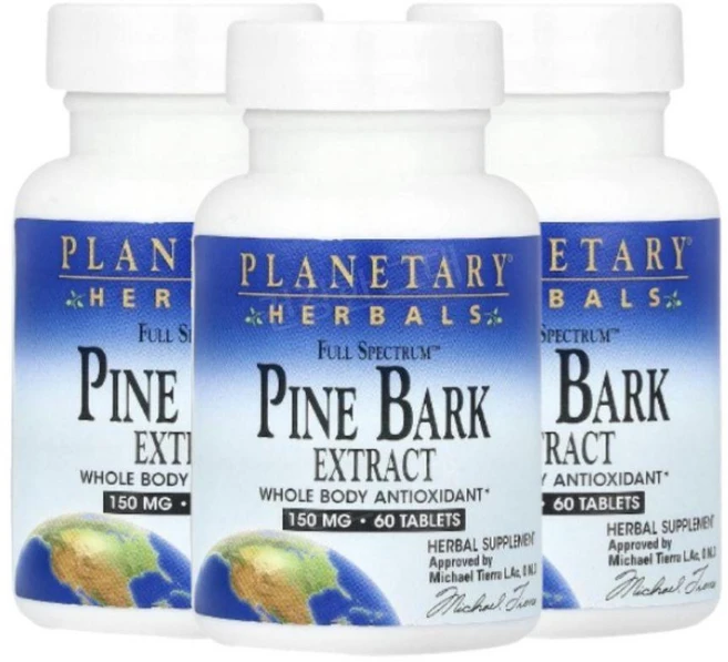 플레네터리허벌스 Full 스펙트럼 소나무 껍질 추출물 150mg 60정, 3병 - 쿠팡