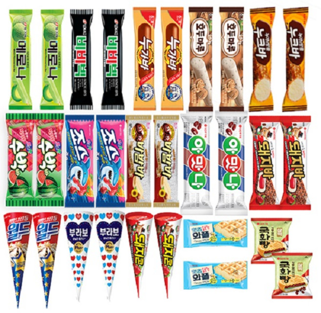 아이스크림 A세트, 1개, 80ml