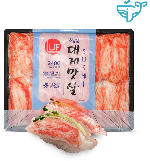 대게맛살 초밥용 스시 게맛살 크래미 꽃맛살 게살초밥, 240g, 2개