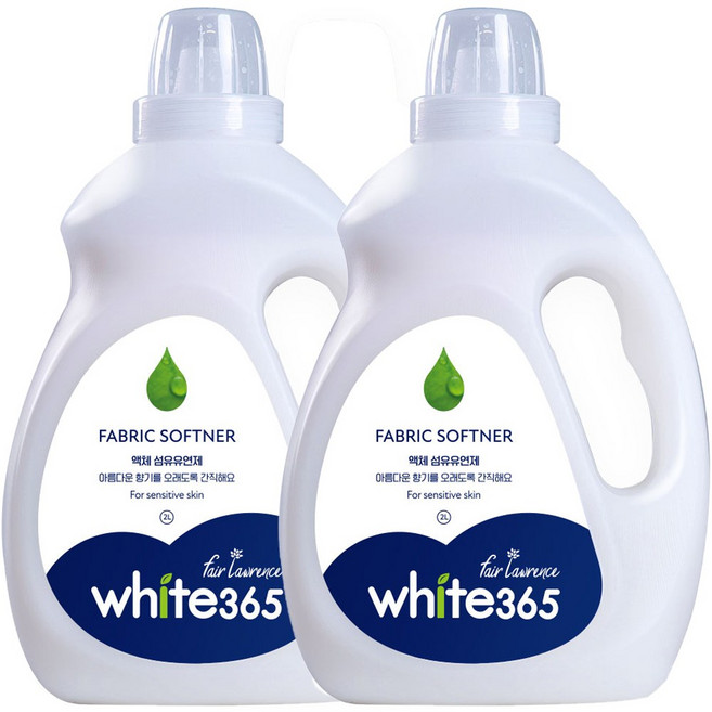 페어로렌스 화이트365 섬유유연제, 2개, 2L