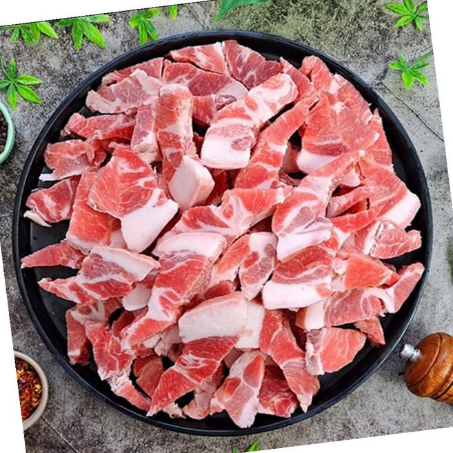 VGD 뒷고기 목덜미살 뒤덜미살 꼬들살 통두께 1kg 돼지고기