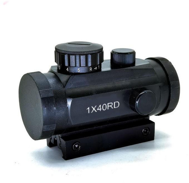 광학 조준경 에어소프트 건 스코프 파츠 레드도트 야외 사격용 도트 헬퍼 서바이벌, 1개