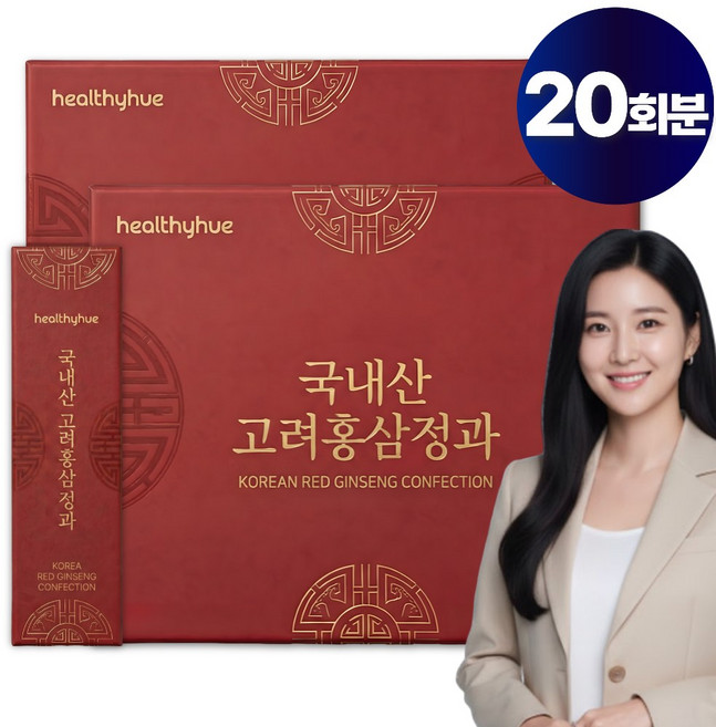 헬씨휴 국내산 고려 홍삼 정과 실속형 선물세트, 600g, 1