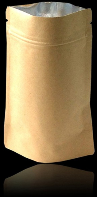 가로식 크라프트 지퍼스탠드 진열 봉투 22X18cm 200매, 1개