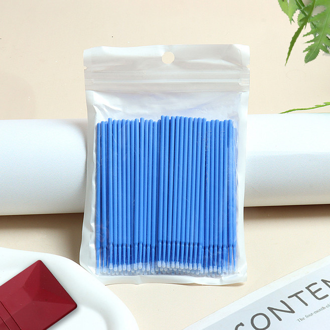 자동차 틈새 청소 디테일 나노 브러쉬, 100개, 대형 파랑