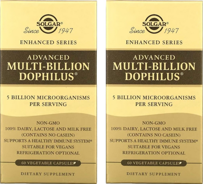 솔가 어드밴스 멀티-빌리언 도필러스 베지터블 캡슐, 60정, 2개