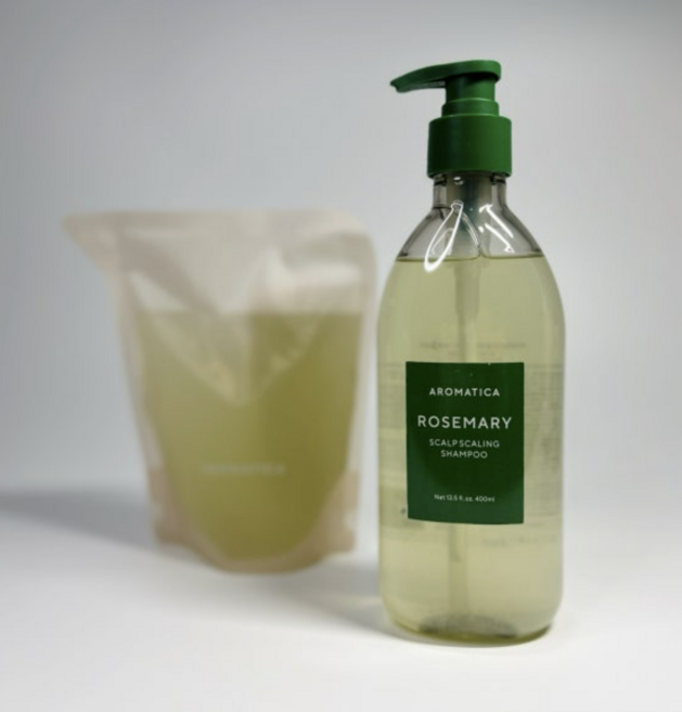 아로마티카 로즈마리 스칼프 스케일링 샴푸 본품+리필, 400ml, 2개