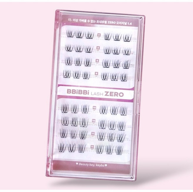 [초경량+자연스러움+볼륨감] 키보 노글루속눈썹 삐삐래쉬 제로 3종 중 선택1, 1개, 제로 와이드