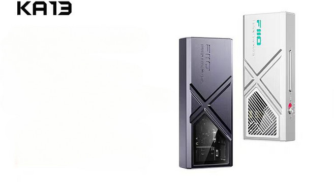 FiiO KA13 공식 휴대용 HiFI 밸런스드 헤드폰 앰프 미니 데스크탑 앰프 iphone Android, 실버
