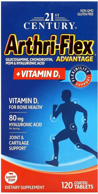 몸관리하세요 겨울입니다 21st Century Arthri-Flex 어드밴티지 + 비타민D3 코팅 정제 120정 특별관리진행 - 쿠팡