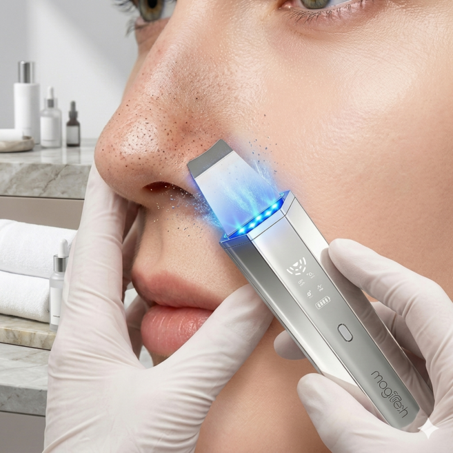 SOVI워터필링기 갈바닉 마사지기 스킨스크러버 아쿠아필기계 얼굴 삭피기 피부관리기