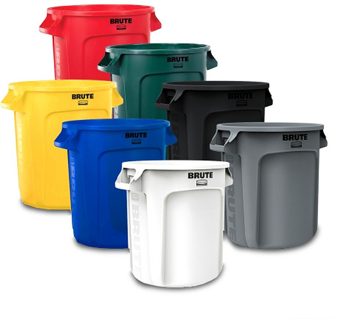 [러버메이드]벤티드 브루트 컨테이너 (37L) #2610, 회색, 1개