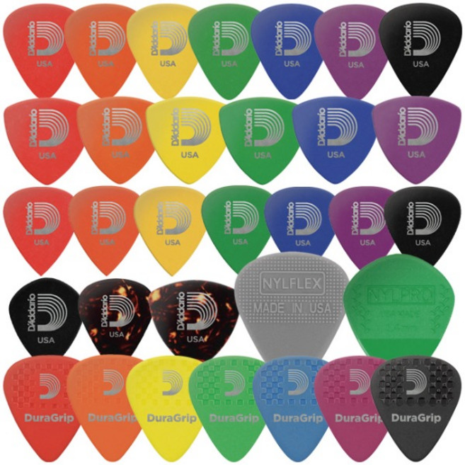 다다리오 플래닛웨이브 듀랄린 재즈 듀라그립 셀룰로이드 나일론 피크, 셀룰로이드 스탠다드／와이드, 0.5mm와이드(정삼각), 1개