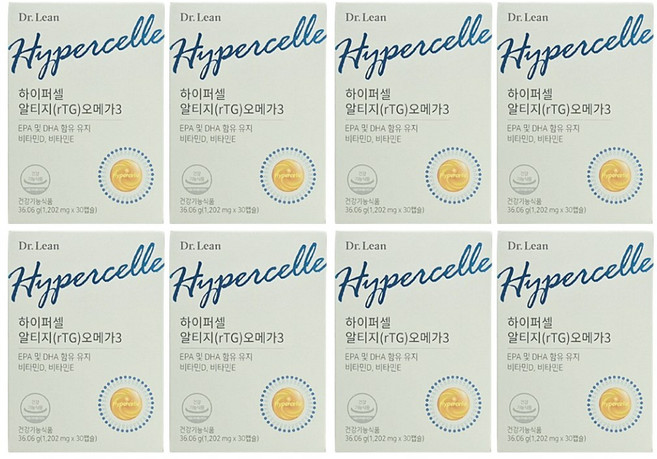 하이퍼셀 알티지(rTG) 오메가3 x 8박스, 8개, 30정