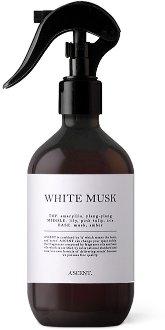 에이센트 드레스퍼퓸 섬유향수, 1개, 250ml, 화이트머스크