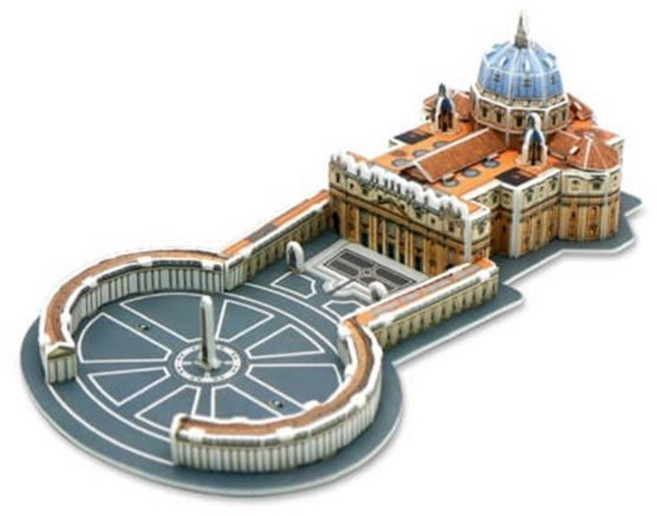 3D입체퍼즐 바티칸 성 베드로대성당 유명건축물 모형 만들기, 1개