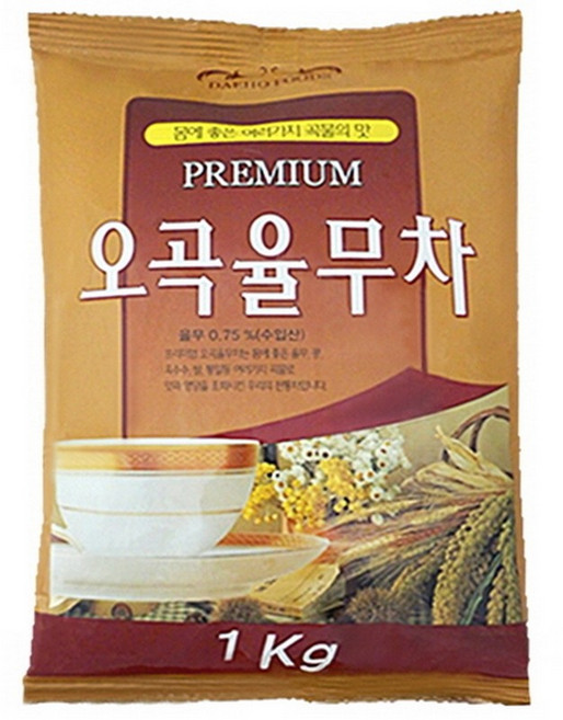 대호 프리미엄 오곡율무차 1kg 탕비실 가성비, 1개