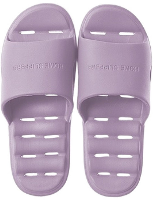 HOME SLIPPERS 居家拖鞋 防水止滑EVA輕量室內拖, 淺紫, 1個