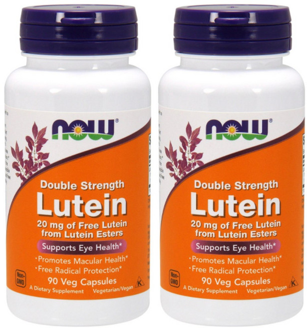 나우푸드 더블 스트랭스 루테인 20mg 베지 캡슐, 90정, 2개