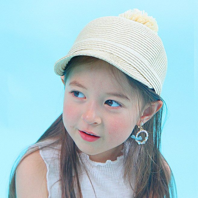 A19522 로리 밀짚 캡모자