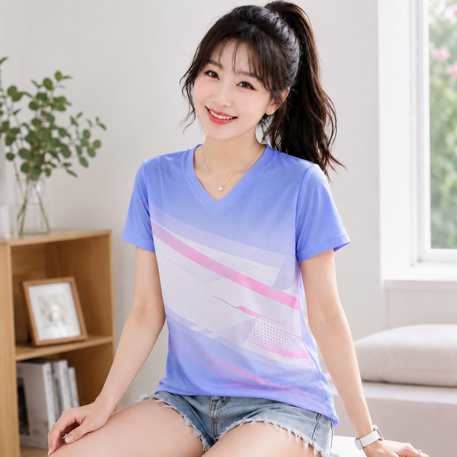 涼感衣吸濕排汗衣冰絲男女款上衣輕薄輕量短袖透氣速乾快乾T恤籃球衣世界杯足球衣大尺碼寬鬆高彈運動上衣防曬素短t速乾快乾衣 SL71253-T恤