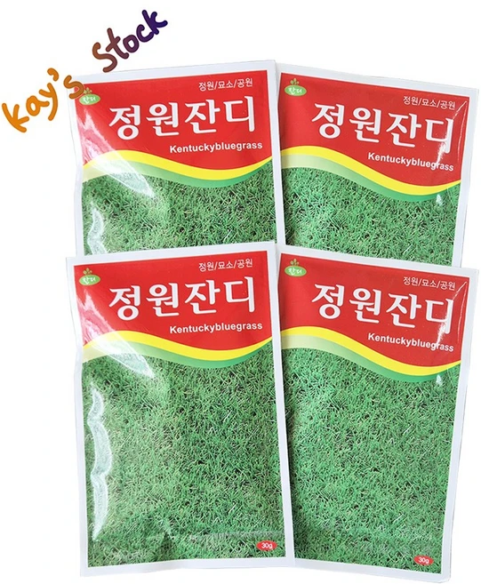 잔디씨앗 30g 4개 묶음 정원잔디 공원잔디 묘소잔디 다용도잔디 씨앗 케이스스탁 - 쿠팡
