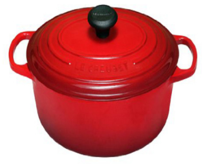 Le Creuset Enameled Cast Iron Signature Oval Dutch Oven Le Creuset 에나멜 주철 시그니처 타원형 더치 오븐 5쿼트. 세리, 1개, Cerise