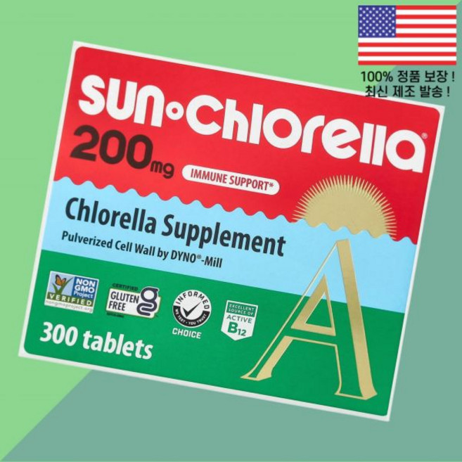 썬 클로렐라 200mg 300정 Sun Chlorella Supplement 300 Tablets