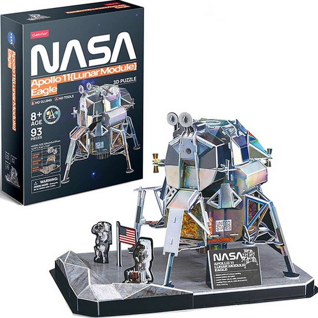 조립퍼즐 우주선모형 3D입체퍼즐 11호 달착륙선 이글 나사우주선 디오라마 우주탐사선모형