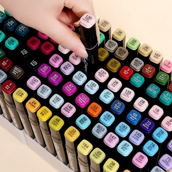 5시 더블헤드 터치마카 드로잉 미술 마카펜 세트, 48색