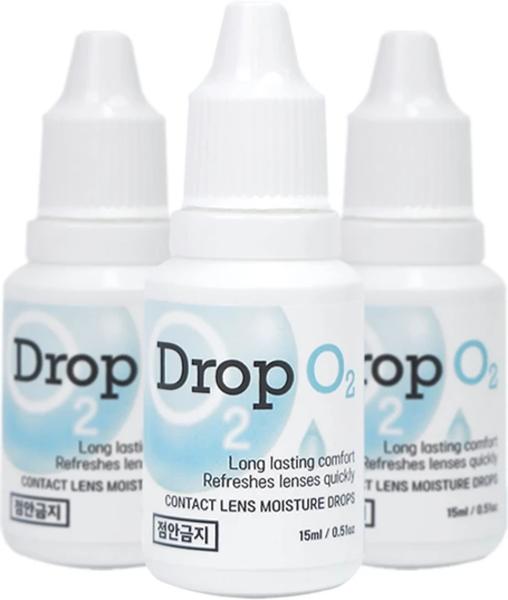 드롭오투 히알루론산 함유 렌즈습윤제, 3개, 15ml - 쿠팡