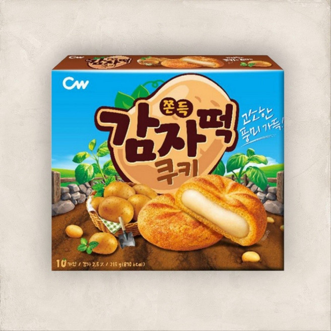 청우식품 쫀득 감자떡쿠키, 1개, 215g