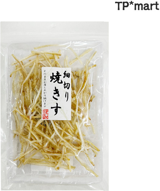 일본 아가와 잘게 썬 구이 보리멸 간식 안주 조미 어포 45g, 1개