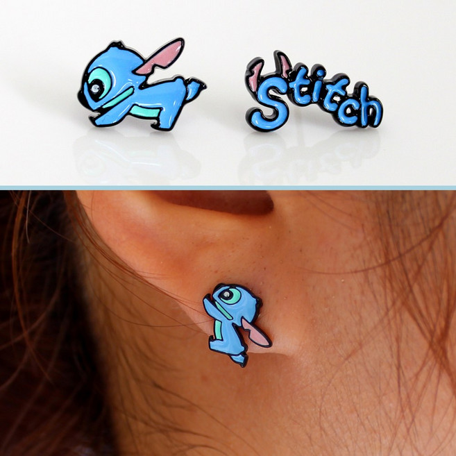 올리비나 스티치 이어링/캐릭터 릴로와 스티치 귀걸이