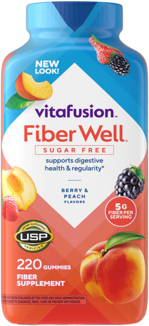 비타퓨전 파이버 웰 슈가프리 식이섬유 구미 Vitafusion Fiber Well, 1개, 220정