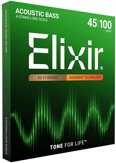 엘릭서 스트링 니켈 도금 강철 5현 베이스 나노웹 코팅 스케일 라이트 045 130 DIB ssW5 SSGW, 5 Lt, Long Scale (.045-.100), 4 String Set, 4 Strings